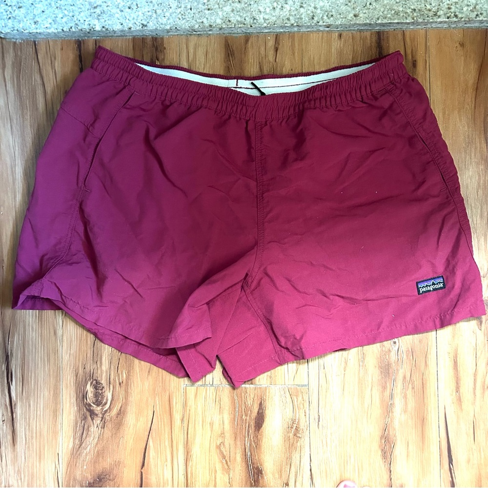 Patagonia Women's Athletic Shorts in Burgundy